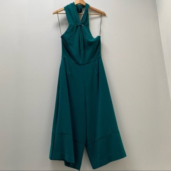 NICHOLAS Halter‎ Split Jumpsuit in Green Women Size 4 - Picture 3 of 9